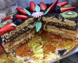 Pas rețetă Tort cu fructe 1 fotografie