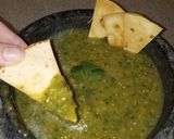 A picture of step 5 of Salsa Verde (Tomatillo Sauce).