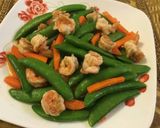 甜豆夾炒蝦仁的食譜步驟5照片
