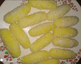 A picture of step 5 of Chawal ke chamcham/rice sweets.