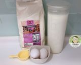 A picture of step 1 of Yogurt Cheese Crispy Mini Cakes - Parent-Child Baking.