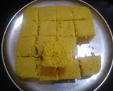 A picture of step 4 of Vati dal khaman.