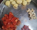 A picture of step 1 of Paneer Potato Curry.