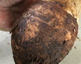 Gambar langkah 1 resipi Pengat keladi.