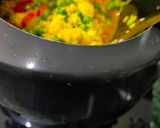 A picture of step 2 of Yellow rice (tahari).