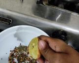A picture of step 3 of Greek salad with ranch dressing.