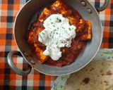 A picture of step 5 of Kadhai Paneer.