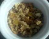 A picture of step 3 of Milkmaid bread pudding.