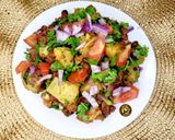 A picture of step 1 of Kaala Chana Chaat(Bengal Gram Chaat).