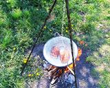 Húsvéti sonka bográcsban recept fázis 2 fotója