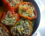 Foto del paso 6 de la receta: Morrones rellenos con carne 