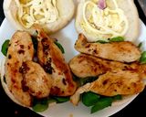 A picture of step 6 of My Salt & Pepper Seasoned Chicken Burger 😀.