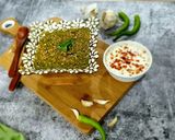 A picture of step 12 of Lehsuni Palak Khichdi.
