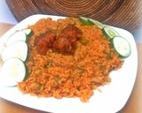 A picture of step 9 of Jollof Rice.