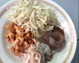 รูปขั้นตอนการทำที่ 1 ของ ข้าวผัดกิมจิไข่ยุ่ย