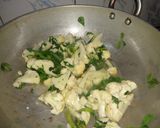 A picture of step 2 of Cauliflower methi rice.