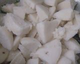 A picture of step 1 of Tadka idli.