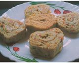 A picture of step 6 of Korean Egg Roll (Gyeran Mari).