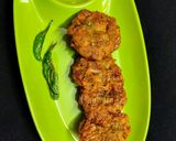 A picture of step 7 of Banana Flowers and Masoor Dal Vada.