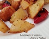 Foto del passaggio 1 della ricetta Cubetti di patate al forno con peperoni