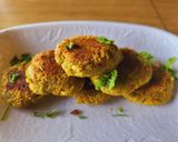 A picture of step 7 of Carrot tikki.