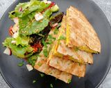 A picture of step 6 of Scrambled egg and chorizo quesadillas.
