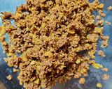 A picture of step 3 of Choco cornflakes ladoos.