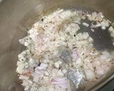A picture of step 2 of Chawli Vangi Batata Bhaji (Traditional Cow Peas with Brinjal and Potatoes).