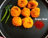 A picture of step 6 of Karjat batata vada.