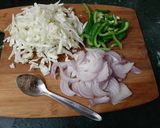 A picture of step 2 of Chinese moong daal role.