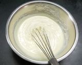 A picture of step 2 of Bhapa doi (steamed yoghurt pudding).