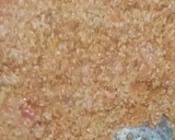 A picture of step 1 of Gajer ka halwa.