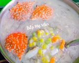 Hình bước làm 2 của món Súp ghẹ tôm tóc tiên