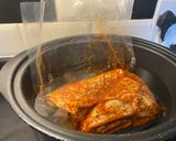 A picture of step 3 of Slow cooker minted lamb shanks.