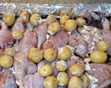 Foto del paso 7 de la receta: Pollo a la sangría o al refresco de uva 🌺