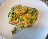 Une image de l'étape 26 de Gratin d’épinards au jambon, pignons de pin et floraline.
