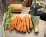 Foto del paso 1 de la receta: Sopa de verduras, forun culos, y arroz