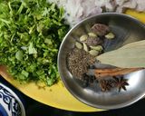 A picture of step 2 of Prawns biryani.