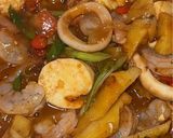 Foto langkah ke 5 dari resep Udang Cumi Asam Manis Saos Tiram Satset.