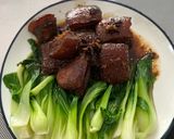 A picture of step 4 of Mhoo-hong (Red Braised Pork Belly).