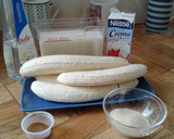 Foto del paso 1 de la receta: Crema de plátano amoldada light