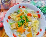Hình bước làm 5 của món Bánh canh chay sườn chay gà,đậu hủ và nấm bào ngư