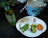 Foto langkah ke 1 dari resep Mpasi 6bulan pertama menu 4 bintang dengan slow cooker day 1.