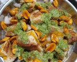 A picture of step 2 of Sandwich chaat.