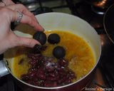 A picture of step 8 of Persian herb stew (Qormeh sabzi).