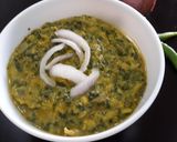 A picture of step 5 of Punjabi Malai Palak.