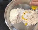 A picture of step 1 of Kesar Lachha Paratha.