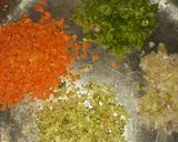 A picture of step 1 of Chicken Chinese rings.