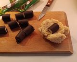 Vegán túróval töltött kölesgombóc #gluténmentes #tejmentes recept fázis 8 fotója