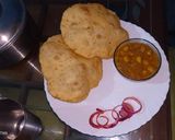 A picture of step 7 of छोले भटूरे.